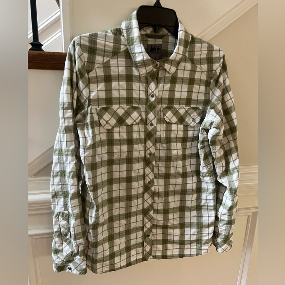 REI Northway Plaid with snap buttons